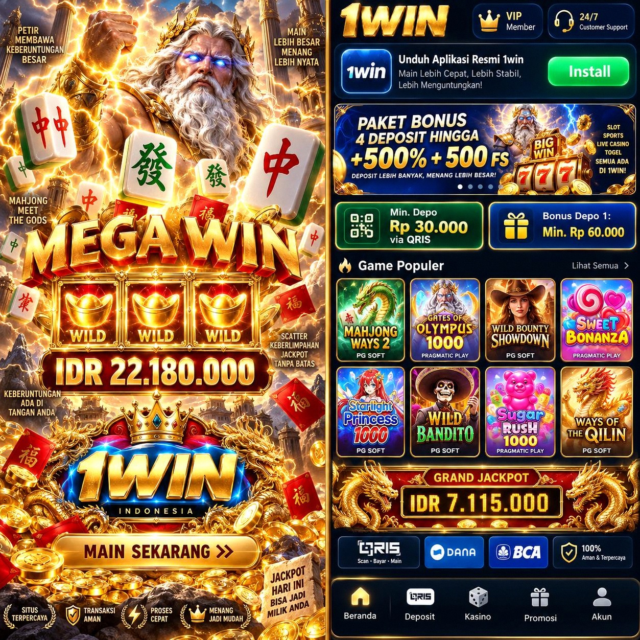 1WIN - 1win Portal Hiburan Game Online Mobile Resmi & Terpercaya